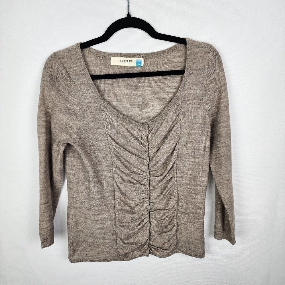 Sparrow Wool‎ Blend Button Up Sweater M
